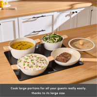 طقم قدور Swiss Crystal Almond Cream