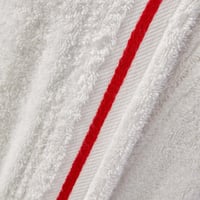 طقم روب أستحمام ومنشفة مفرد Northern أبيض/أحمر