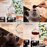 إبريق شاي زجاجي بالستايل التركي Lori