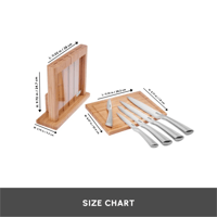طقم سكاكين احترافية مع ستاند ولوح تقطيع Vigor