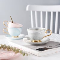 كوب شاي إنجليزي Marble