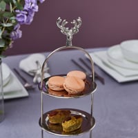 طبق تقديم فضي فاخر ٣ أدوار Maison