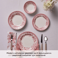 طقم صحون فاخر 24 قطعة Diana Rose