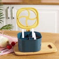 حافظة بهارات بلاستيكية مع ملاعق Gale Blue