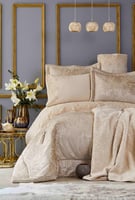 طقم مفارش عرائس كوين سايز Valeria ذهبي