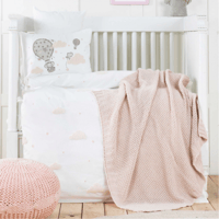 طقم مفارش مواليد Elephant Sky Pembe