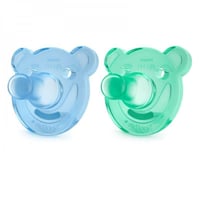طقم لهايات سيليكون من عمر 0-3 شهور للأولاد AVENT