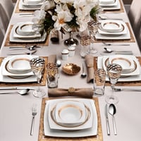 طقم مائدة فاخر 62 قطعة Majesty