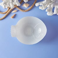 طاسة زجاجية فاخرة Aqua Marine Fish أبيض