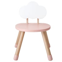 طقم طاولة و 2 كرسي أطفال خشبي Cloud لون وردي