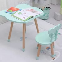 طقم طاولة و كرسي أطفال خشبي Teddy