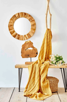 لحاف خفيف (شال) Perla لون بني فاتح