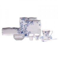 طقم مائدة فطور فاخر Blue Lilium