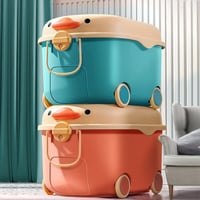 صندوق تخزين ألعاب متحرك Funny Duck