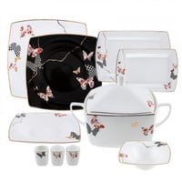 طقم مائدة فاخر 62 قطعة Unique