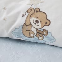 طقم مفارش مواليد Bear Star أزرق