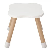 طقم طاولة و 2 كرسي أطفال خشبي Cloud لون أبيض