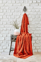 لحاف خفيف (شال) Perla لون أحمر