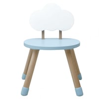 طقم طاولة و 2 كرسي أطفال خشبي Cloud لون أزرق