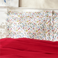 طقم مفارش مزدوج كوين Noya أحمر