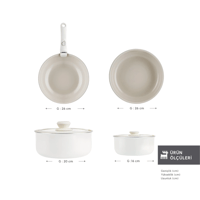 طقم قدور Swiss Crystal Almond