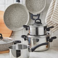 طقم قدور ستانلس ستيل وجرانيت Experto