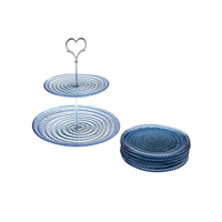 طقم تقديم حلويات زجاجي Mini