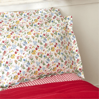 طقم مفارش مزدوج كوين Noya أحمر