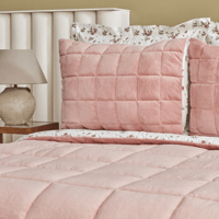 طقم مفارش مزدوج كوين Lorrie وردي