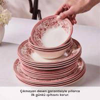 طقم صحون فاخر 24 قطعة Diana Rose