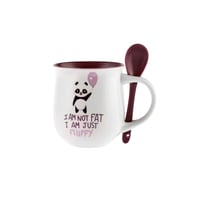 كوب خزفي مع ملعقة Motley Panda