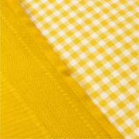 طقم مفارش مزدوج كوين Noya أصفر