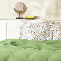 طقم مفارش مزدوج كوين Noya أخضر