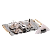 طقم استكانات شاي تركي مع صينية GOLD MAGIC