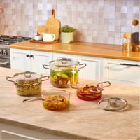 طقم قدور زجاج فاخر Amore