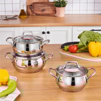 طقم قدور ستانلس ستيل Emirgan