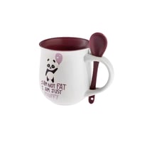 كوب خزفي مع ملعقة Motley Panda