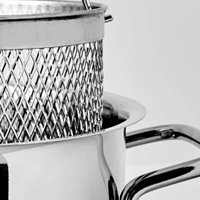 قدر ستانلس ستيل مع مصفاة Asparagus