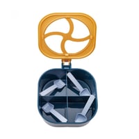 حافظة بهارات بلاستيكية مع ملاعق Gale Blue