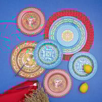 صحن ميلامين فاخر Letizia Blue Sun