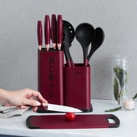 طقم ملاعق طبخ وسكاكين Gusto Bordo