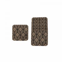 طقم قاعدة كأس خشبية Black Gold