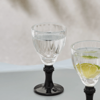 طقم كاسات ماء صغيرة لضيافة القهوة Ronda Black