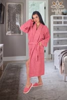 طقم أرواب أستحمام ومناشف Laurus وردي/أبيض