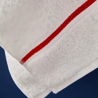 طقم روب أستحمام ومنشفة مفرد Northern أبيض/أحمر