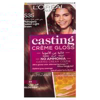 صبغة الشعر لوريال باريس كاستينغ كريم 535 بني ذههبي...