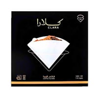 فلاتر قهوة كلارا V60 مقاس 02 100 فلتر ورق ترشيح عا...