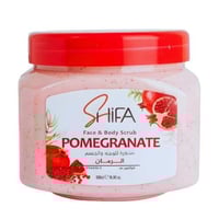 صنفرة للوجه والجسم بالرمان من شيفا 500 جرام