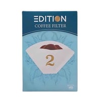 فلتر قهوة اديشن مقاس 2 - 40 فلتر