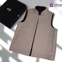 سديري رجالي دبل فيس كافيه فاتح × أسود – جوخ شتوي ف...